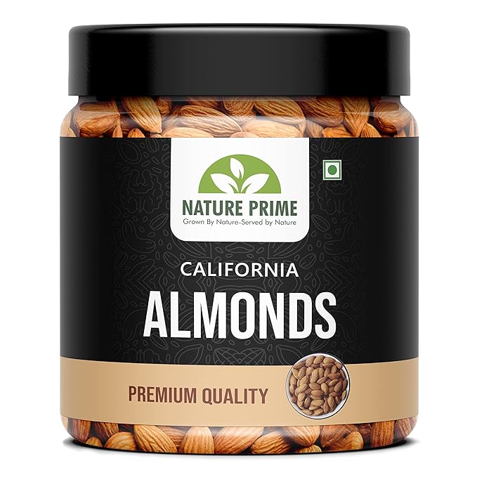 Nature Prime 100% Natural and Premium California Almond 1 kg | Quality Badam Giri | – Almonds – Rich in Protein and Increase Stamina | Real Nuts | Whole Natural Badam Dry Fruits
