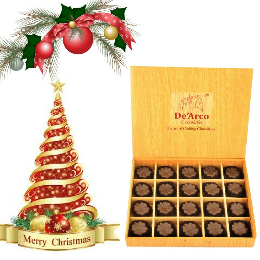 De’Arco Chocolatier Christmas Chocolates, De’arco Christmas Greetings Box, Christmas Chocolate, Gift, Christmas Chocolate Box, Christmas Gifts Chocolate, Decadent, 270 g