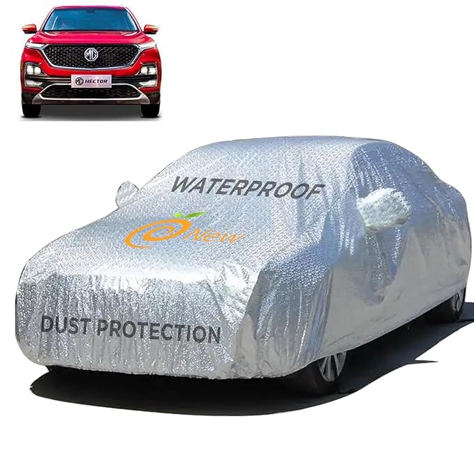Enew Textured Car Cover for MG Hector – Waterproof, Triple Stitched, UV & Dust Protection