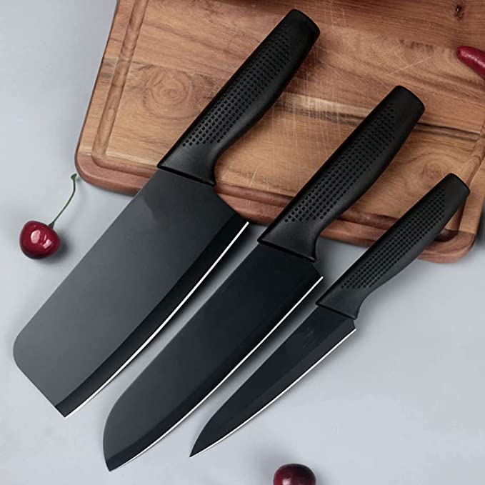 Leeonz Stainless Steel Kitchen Knife Set, Meat Knife,Professional Chef’s Knife Set, Sharp Blade with Ergonomic Handle