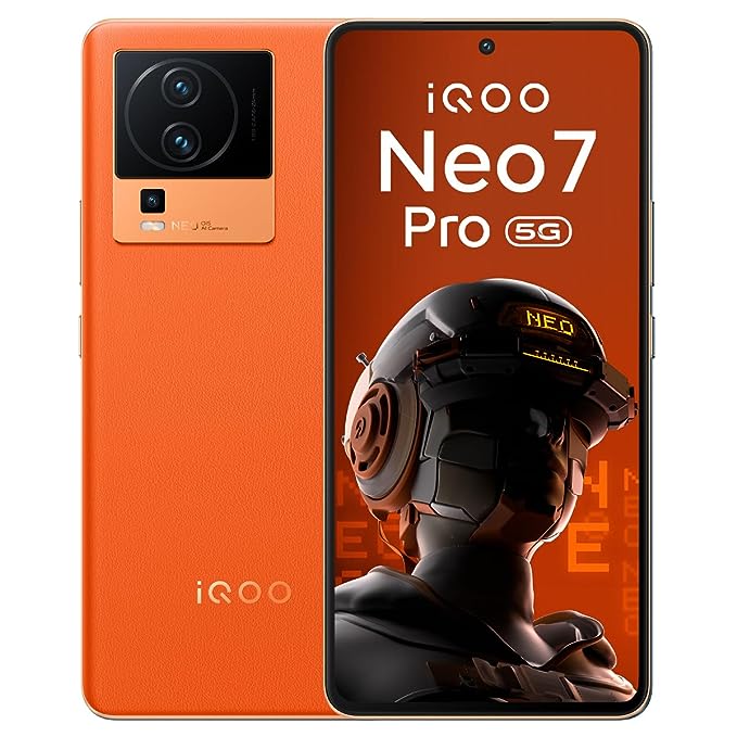iQOO Neo 7 Pro 5G (Fearless Flame, 12Gb Ram, 256Gb Storage) |
