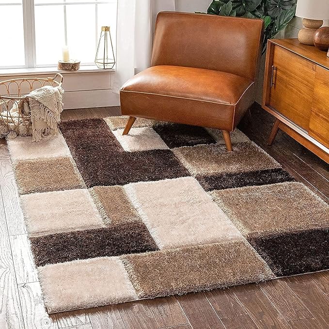 SRHandloom Modern Quality Carpet/Trending Design Hand Woven Fluffy Rug Runner