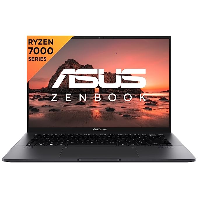 ASUS Zenbook 14 (2023), AMD Ryzen 5 7530U, 14.0″ (35.56 cm) 2.5K QHD+, Thin and Light Laptop