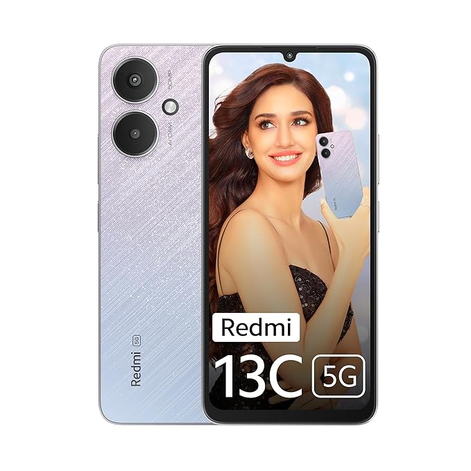 Redmi 13C 5G (Startrail Silver, 4GB RAM, 128GB Storage)