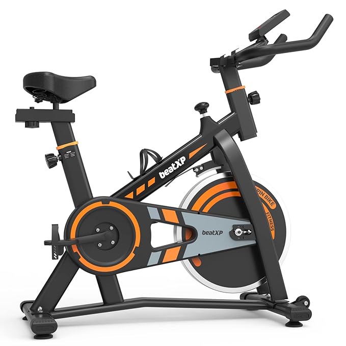 beatXP Frostclaw Spin Exercise Bike|Exercise Cycle For Home & Gym Workout With 4 Kg Flywhee