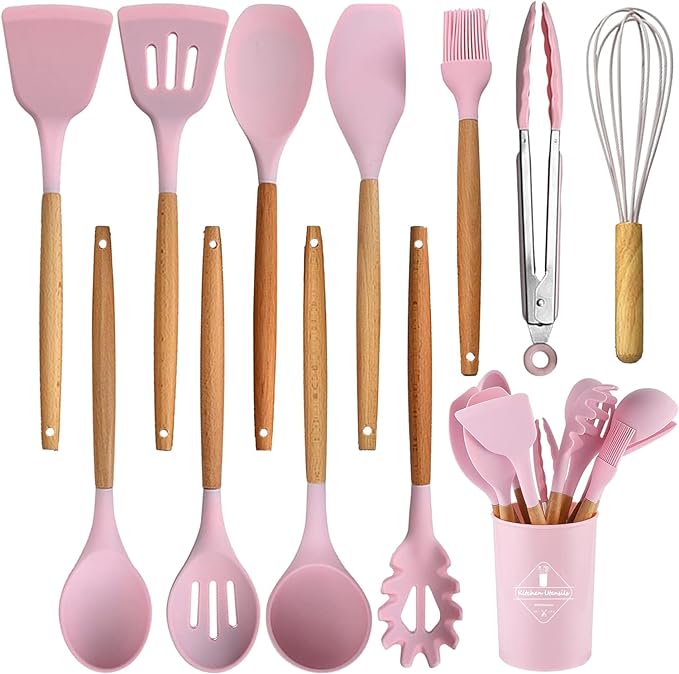 SKYTONE 7 Pices Kitchen Gadget Set Copper Coated Stainless Steel Utensils