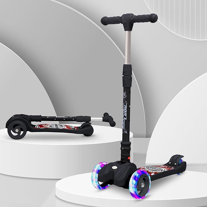 R for Rabbit Road Runner Scooter for Kids of 3 to 14 Years Age 4 Adjustable Height, Foldable