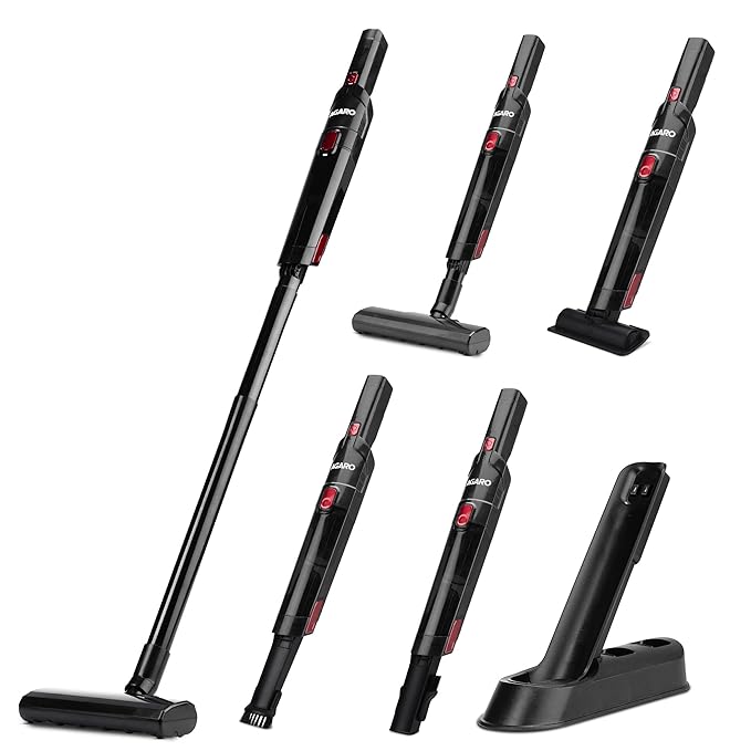 AGARO Sapphire Hand Held Vacuum Cleaner, Up to 15 kPa Powerful Suction with Fast Charging Dock