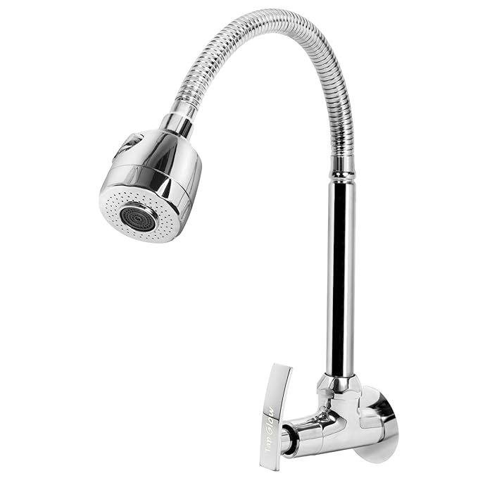 Tapglow Passion Sink Spray Spout Flexible Sink Cock with Flange Pack of-1