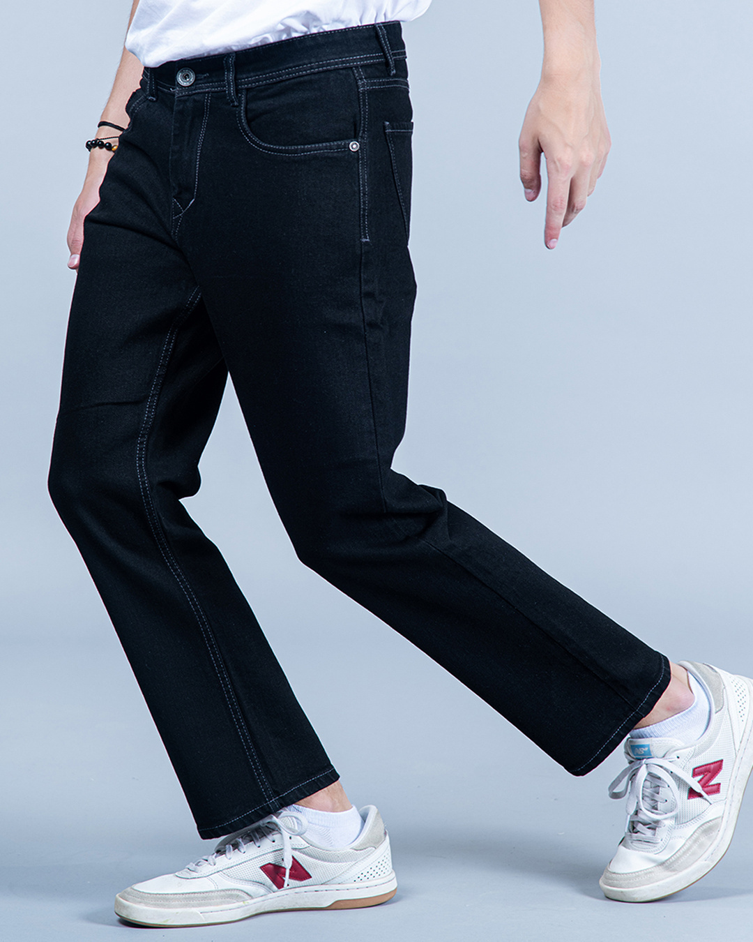 Men’s Black Straight Fit Jeans