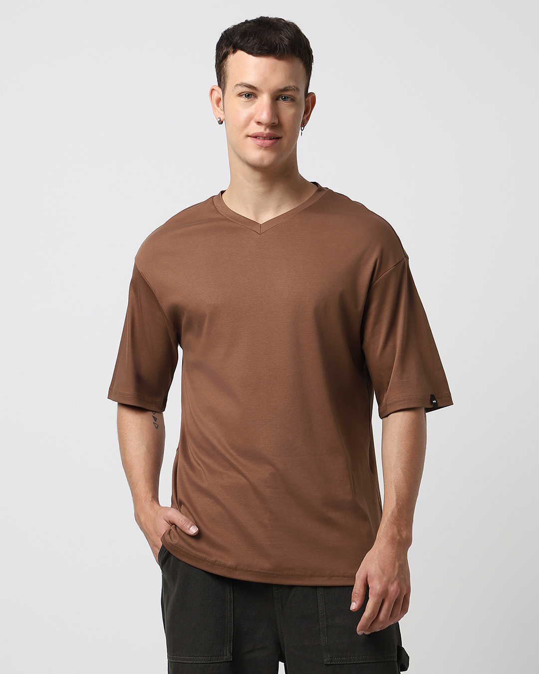 Men’s Brown Oversized T-shirt
