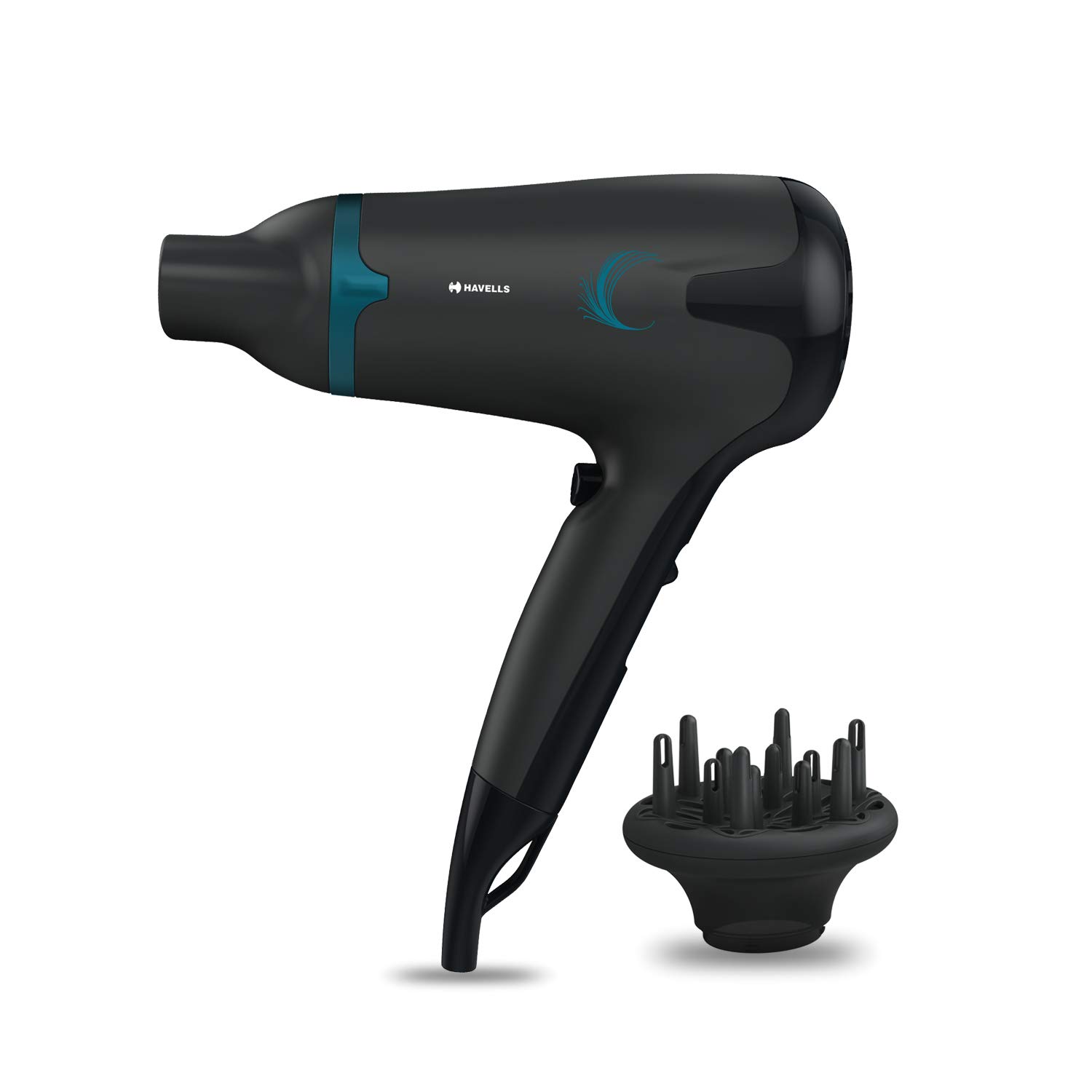 Havells 1700W 2-in-1 Hair Dryer with Diffuser and Thin Concentrator | 2 Heat Settings (Hot/ Warm)
