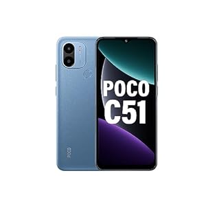 POCO C51 (Royal Blue, 6GB RAM, 128GB Storage)