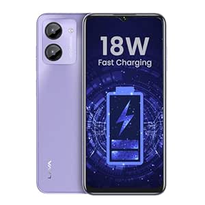 Lava O1 (Lively Lavender) | 7*GB+64GB | 18W Fast Charging (Type C)