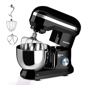 AGARO Royal Stand Mixer 1000W with 5L SS Bowl and 8 Speed Setting