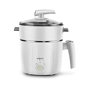 Wipro Vesta 1.2 l Outer Lid Multicooker Kettle | Concurrent Cooking |Cool Touch body