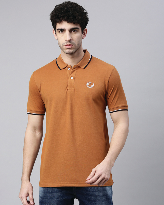 Men’s Brown Polo T-shirt