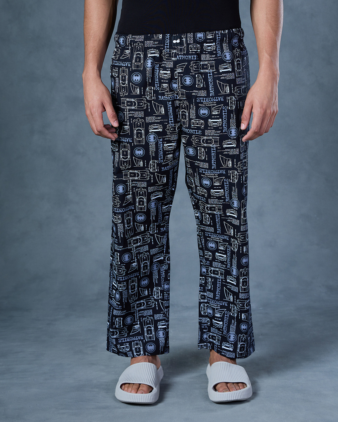 Men’s Black All Over Printed Pyjamas