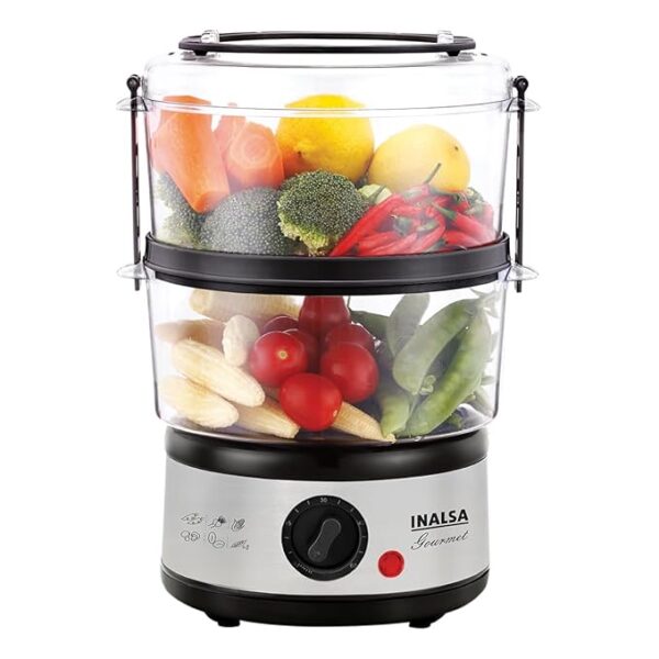 5L Gourmet Multi-Function 500W-Food Steamer & Egg Boiler