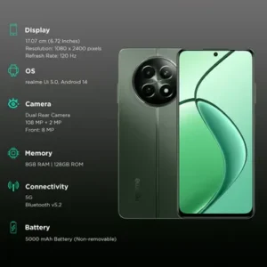 realme 12 5G (8GB RAM, 128GB, Woodland Green)