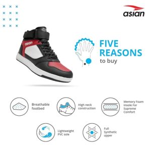 ASIAN Carnival-02 Men's High Top Casual Chunky Fashion Sneakers