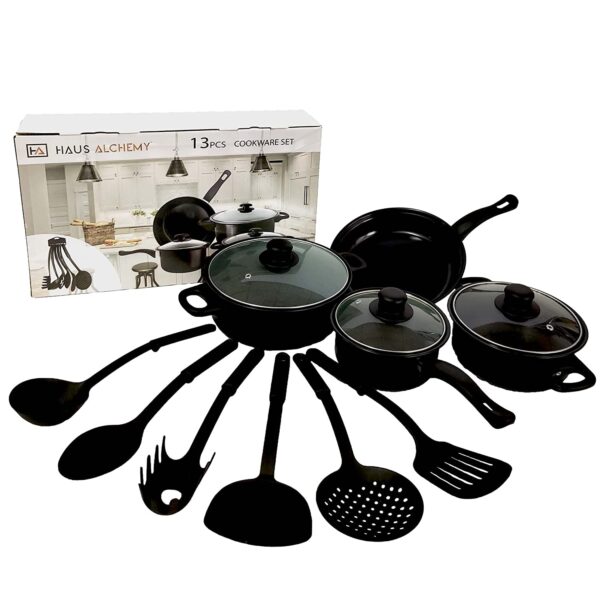 Haus Alchemy 13 Pieces Non-Stick Iron Kitchen Cookware