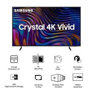 Samsung (43 inches) Crystal 4K Vivid Ultra HD Smart TV