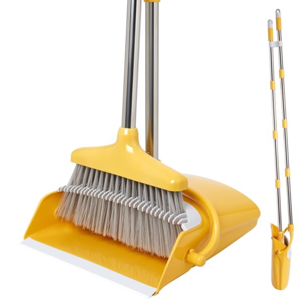 XXFLOWER Broom and Dustpan Set for Home