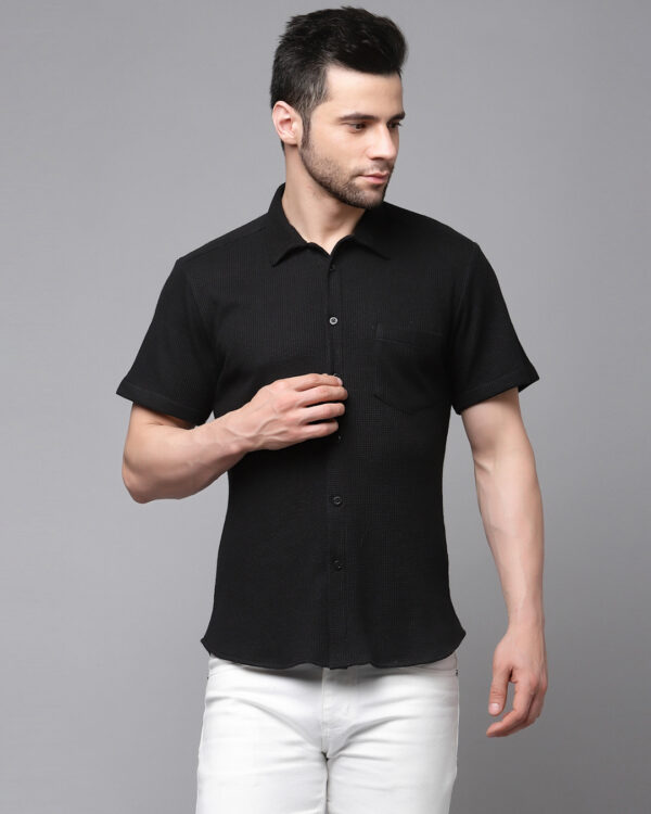 Men's Black Slim Fit Shirt