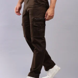INDIGO TRIBE'S Men's Brown Cargo Jeans