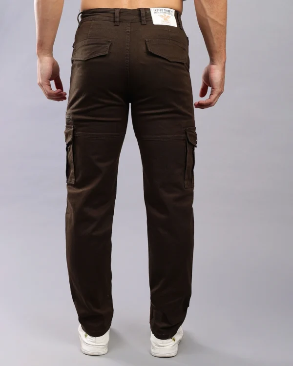 INDIGO TRIBE'S Men's Brown Cargo Jeans