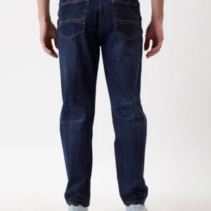 INDIGO TRIBE'S Men's Dark Blue Washed Jeans