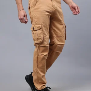 INDIGO TRIBE'S Men's Brown Cargo Jeans