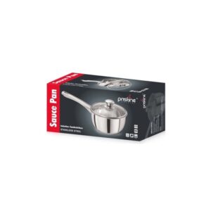 Silver 2.2 Ltrs Induction Base Stainless Steel with Glass Lid
