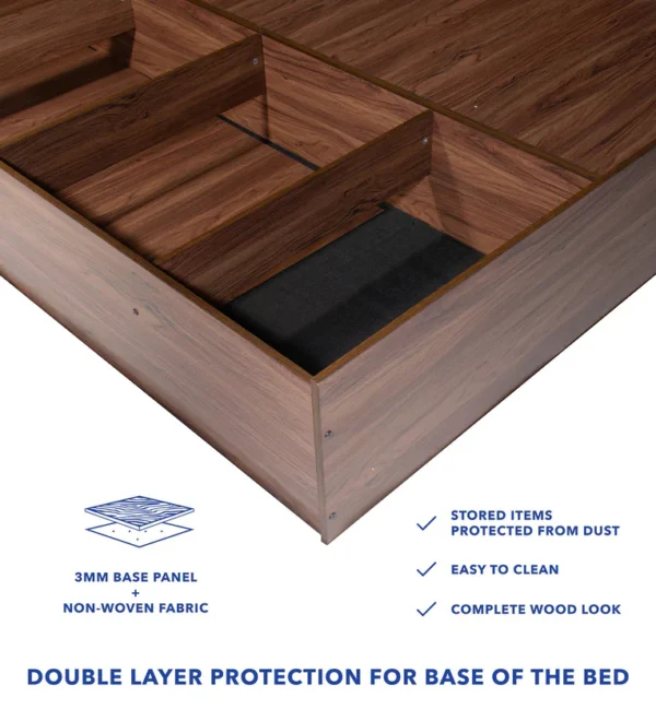 Sakiko Queen Size Upholstered Bed With Box Storage