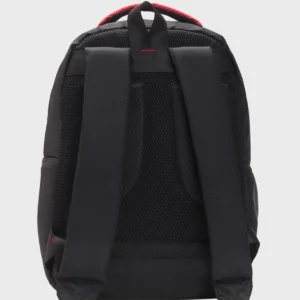 Unisex Black Marvel Printed Backpack