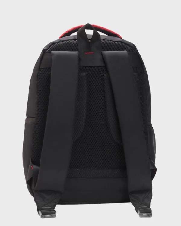 Unisex Black Marvel Printed Backpack