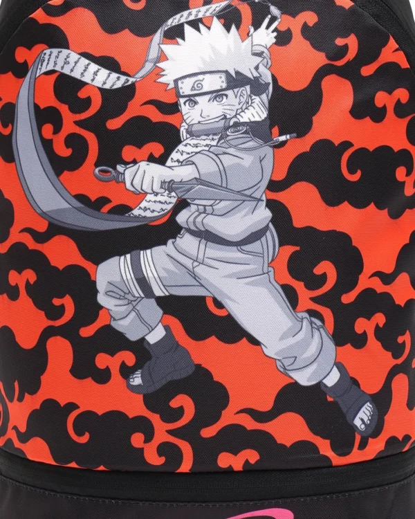 Black Naruto Scroll Printed Small Backpack